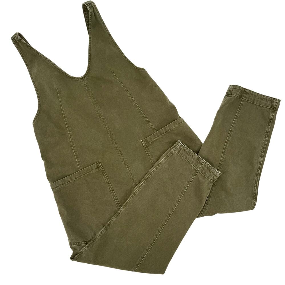 We The Free Olive Green Utility Jumpsuit Romper